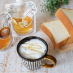 カフェオレと生食パン